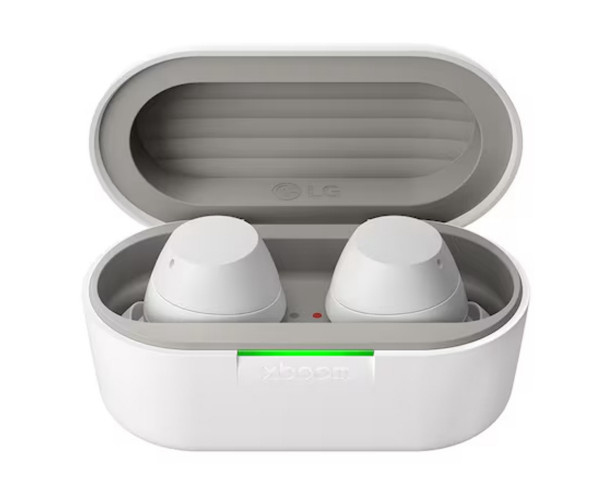 LG Audífonos Intrauriculares con Micrófono Buds by will.i.am, Alámbrico/Inalámbrico, Bluetooth, Cancelación de Ruido, Blanco