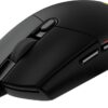 Mouse Gamer Ergonómico Logitech G203 LightSync, Alámbrico, Óptico, 8.000DPI, USB-A, Negro
