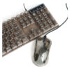 Kit Gamer de Teclado y Mouse Perfect Choice Helumo, Alámbrico, USB, Transparente, Español