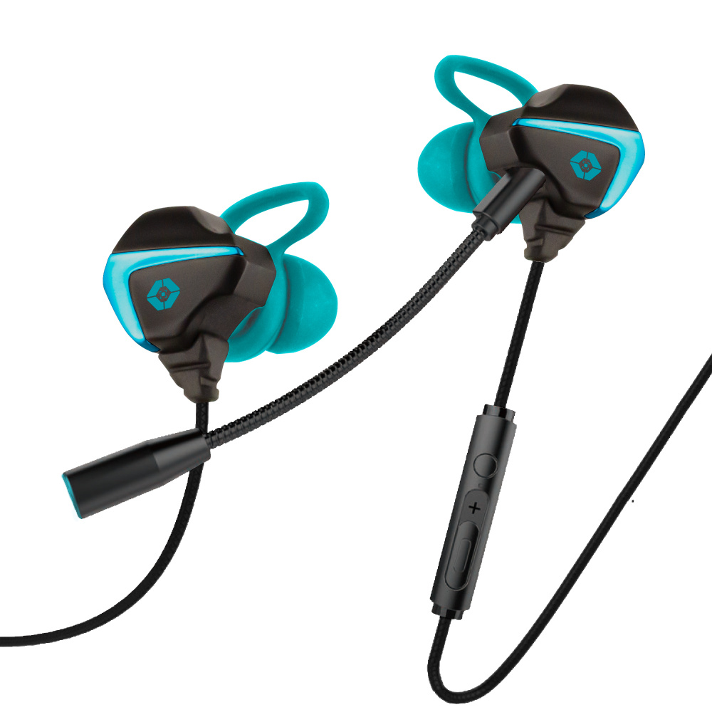 Vortred Audífonos Gamer Wilko, Alámbrico, 1.2 Metros, 3.5mm, Negro/Azul