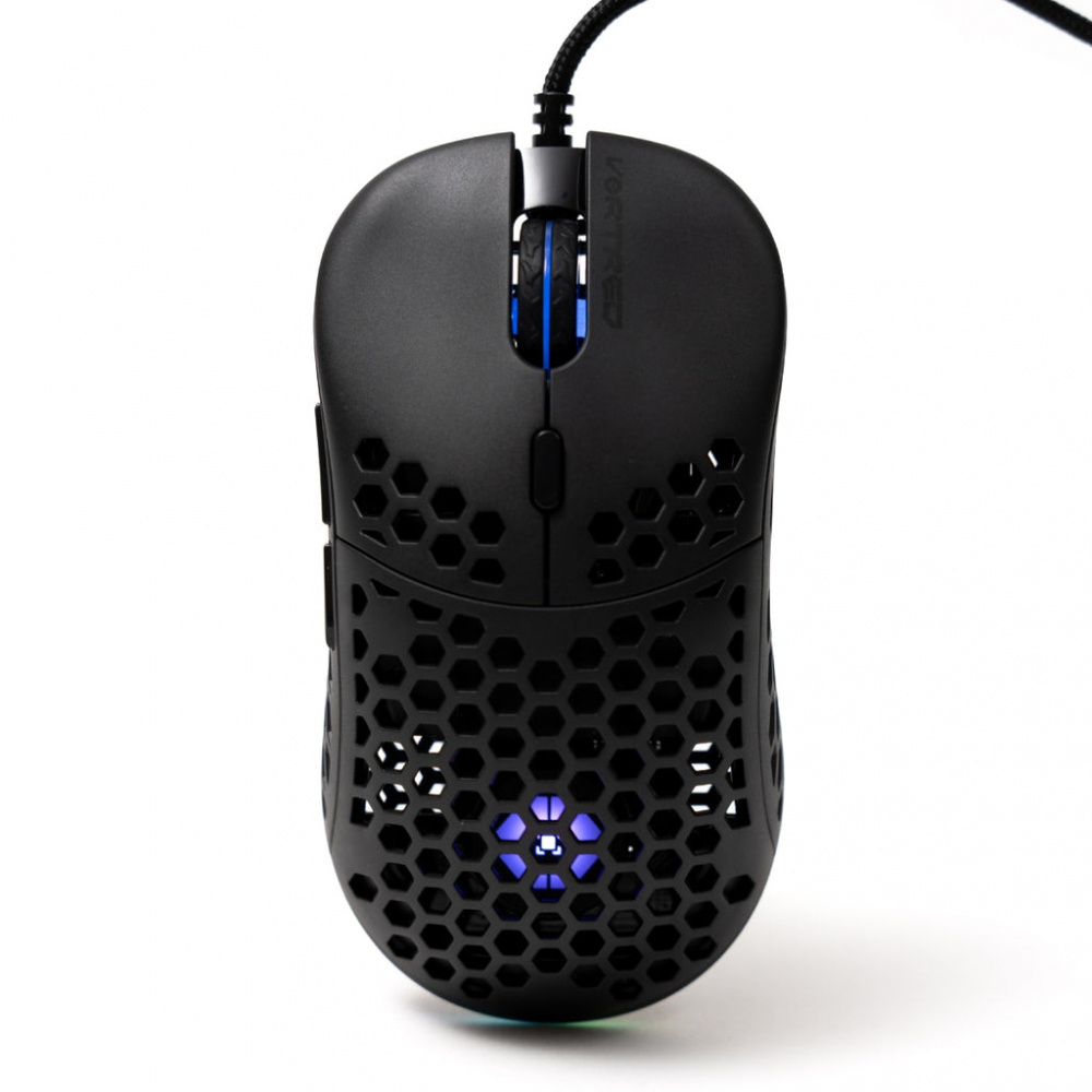 CP-VORTRED-V-930716-a0def5 Mouse Gamer Vortred Óptico Litebee, Alámbrico, USB, 12.800DPI, Negro