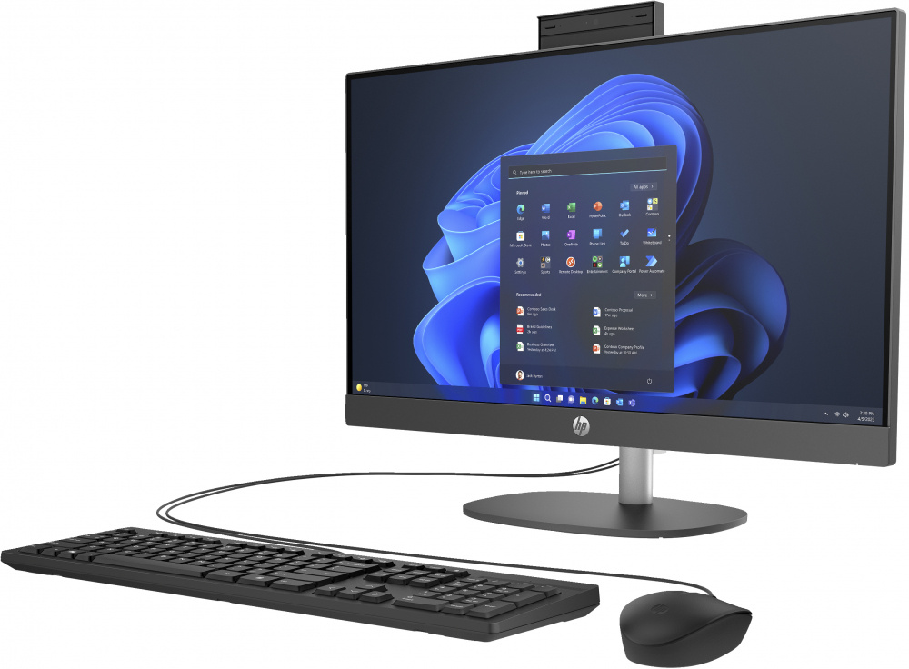CP-HP-A09F4LA-eb02d3 HP ProOne 245 G10 All-in-One 23.8", AMD Ryzen 7 7730U, 8GB, 512GB SSD, Windows 11 Home