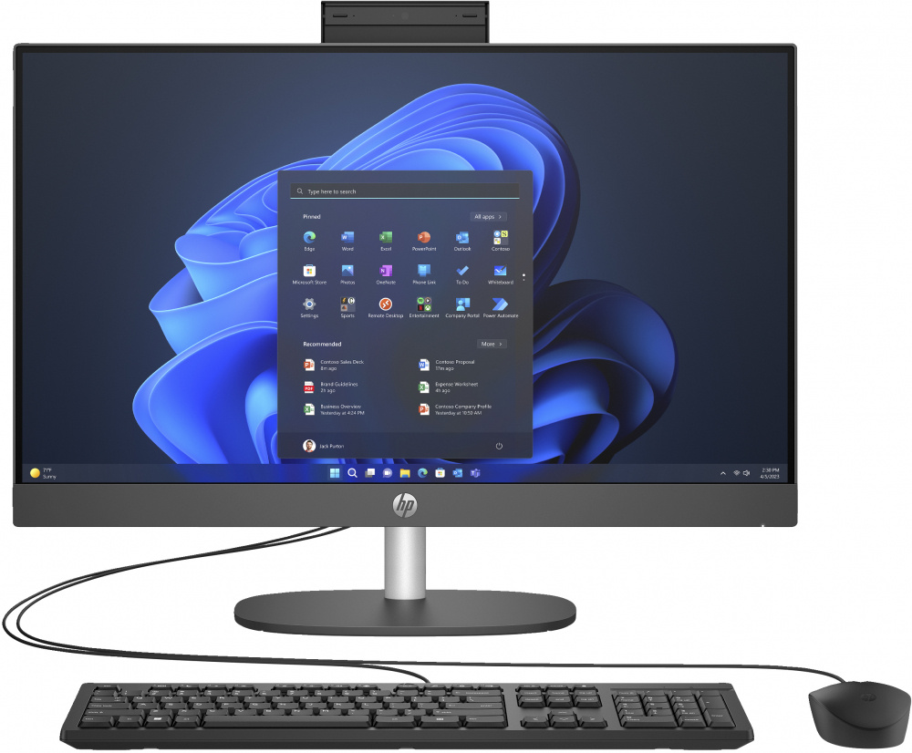 CP-HP-A09F4LA-f5800e HP ProOne 245 G10 All-in-One 23.8", AMD Ryzen 7 7730U, 8GB, 512GB SSD, Windows 11 Home